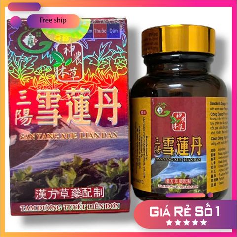 Nhập Khẩu Xách Tay Viên uống Tam dương tuyết liên đơn - Mã 1517 - San Yang Xue Lian Dan - hàng Malaysia đủ bill