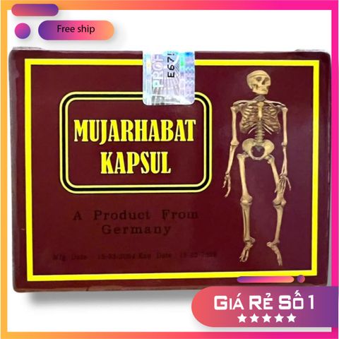 Nhập Khẩu Nhập Khẩu Viên uống khớp đỏ Mujarhabat Kapsul - nhập khẩu Malaysia - Mã 2055 - Khớp đỏ - Hộp gồm 20 ống ful