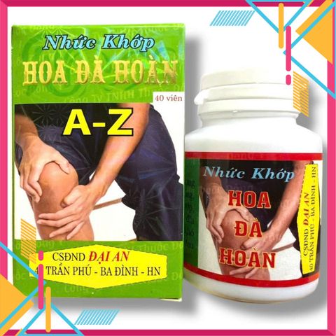 Cao Cấp Fullbox Thực phẩm đau nhức xương khớp Nhức khớp Hoa đà hoàn xuất xứ Việt Nam - Mã số 2127 - Hộp 40 viên đủ bil
