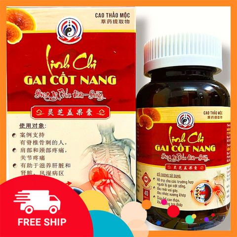 Auth 100% Chính Ngạch Fullbox Viên Cao thảo mộc Linh chi gai cốt nang - Mã 1301 - nhập khẩu : Việt Nam - Hộp gồm 40