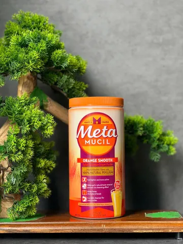 Sản phẩm bổ sung chất xơ, Hỗ trợ giảm cholesterol - Metamucil vị cam 673g