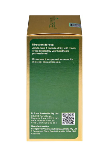 Viên uống hỗ trợ duy trì sức khoẻ của mắt và tăng cường thị lực Vitatree Bilberry 10000 (Hộp 60 viên)