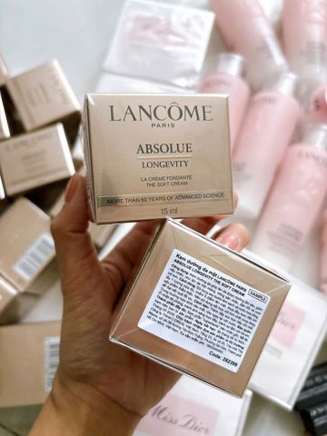 [Mini 15ml] Kem dưỡng Lancome Absolue Longevity The Soft - tái tạo và bổ sung năng lượng cho da