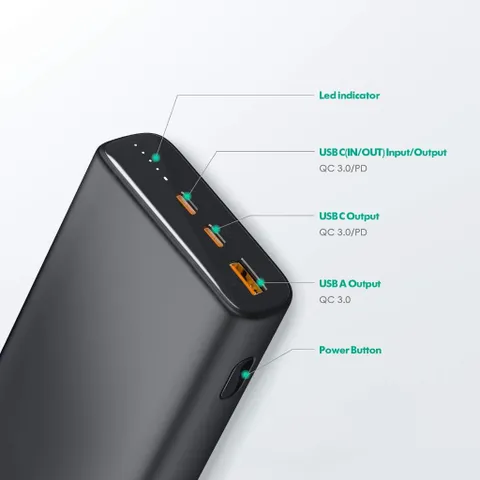 Pin Dự Phòng Charmast 23800mAh 65W PD – Sạc Nhanh Laptop & MacBook 776082