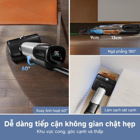 Máy hút bụi lau nhà XẺO MI Dreame Mova X40 Pro lau nước nóng 90°C, giặt & sấy khô giẻ 776086