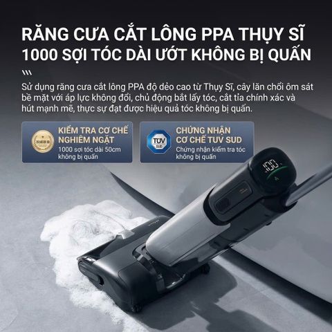 Máy hút bụi lau nhà XẺO MI Dreame Mova X40 Pro lau nước nóng 90°C, giặt & sấy khô giẻ 776086