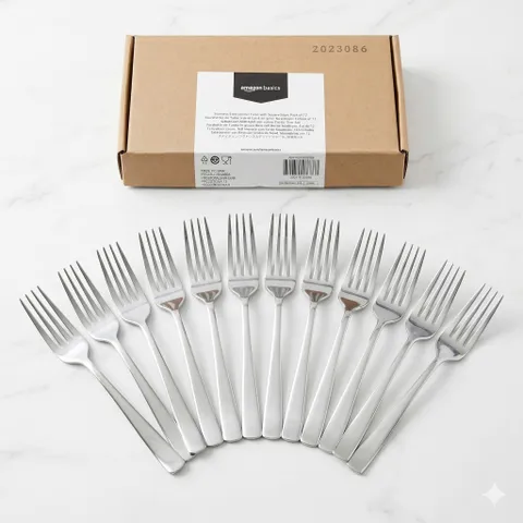 Bộ 12 Dĩa Inox Amazon Basics B0736S97B5 776093