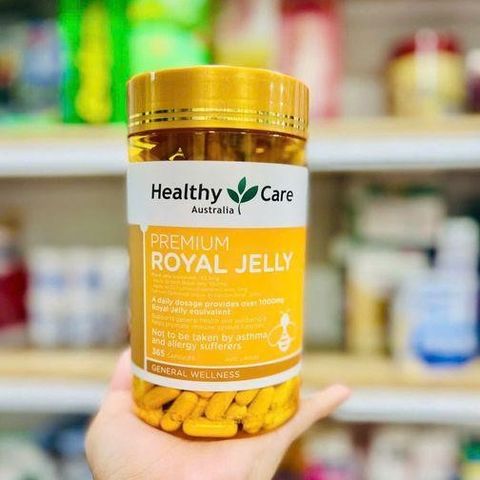 Viên uống sữa ong chúa úc Heathy Care Royal Jelly 1000 365 viên 