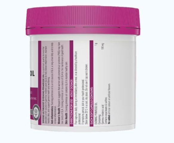 Viên uống hỗ trợ phụ nữ tiền kinh nguyệt Evening Primrose Oil Swisse (200 viên)