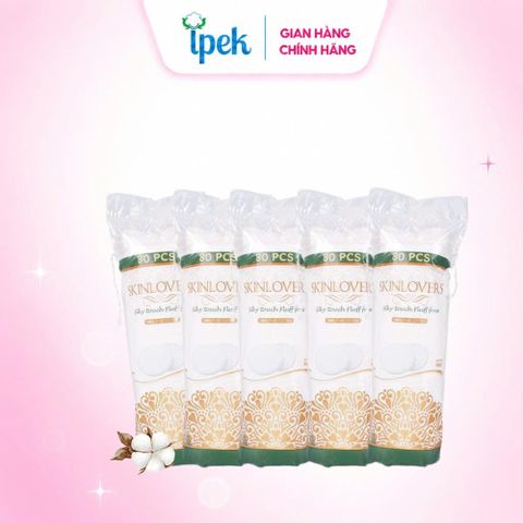 Bông tẩy trang Skinlovers 80 miếng mềm mịn xuất xứ Thổ Nhĩ Kỳ