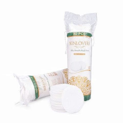 Bông tẩy trang Skinlovers 80 miếng mềm mịn xuất xứ Thổ Nhĩ Kỳ