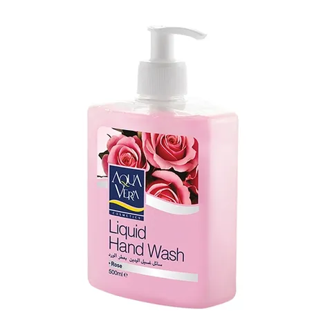 (Tặng tăm bông) Combo 5 Nước rửa tay làm sạch, kháng khuẩn bảo vệ da tay  AquaVera 500ml hương hoa tự nhiên