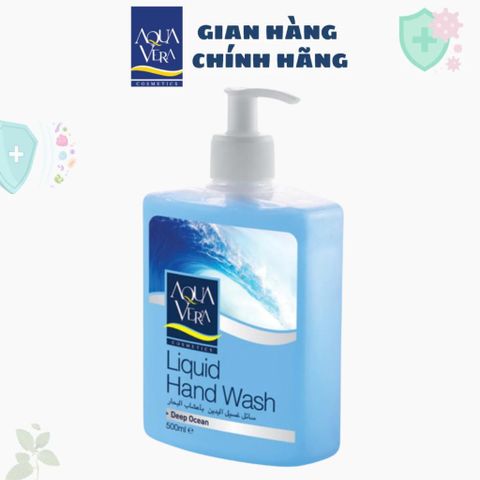 (Mua 2 tặng 1) Nước rửa tay 500ml kháng khuẩn làm sạch bảo vệ cơ thể AquaVera dưỡng chất hương biển sâu
