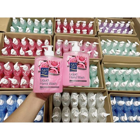 (Mua 2 tặng 1) Nước rửa tay 500ml kháng khuẩn làm sạch bảo vệ cơ thể AquaVera dưỡng chất hương biển sâu