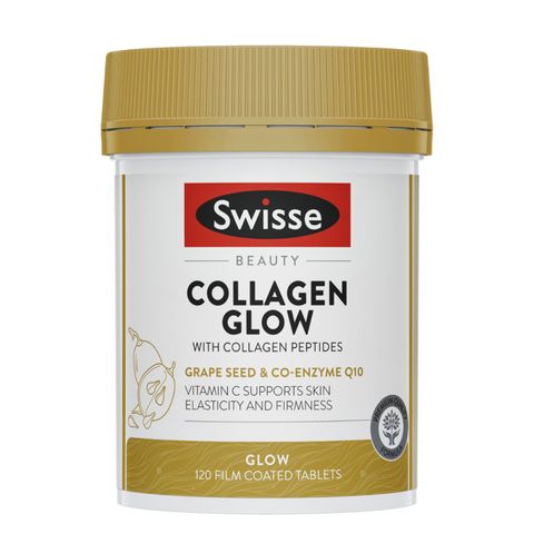 Viên uống Swisse Beauty Collagen Glow 60 & 120 viên - Tăng độ đàn hồi & Hỗ trợ làm đẹp toàn diện - S/P Chuẩn Úc