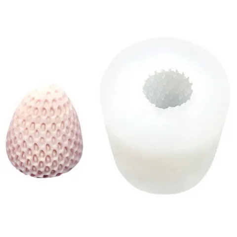 Khuôn silicon làm rau câu, socola trái dâu tây – Mã số 1533 776478