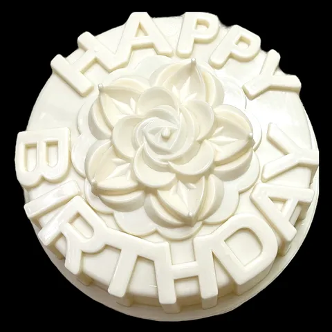 Khuôn làm bánh, rau câu hoa hồng Happy Birthday – Loại 20 cm – Mã số 1942 776517