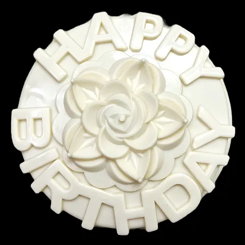 Khuôn làm bánh, rau câu hoa hồng Happy Birthday – Loại 20 cm – Mã số 1942 776517