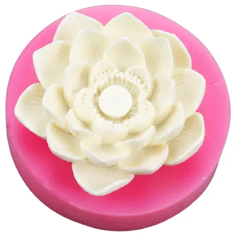 Khuôn silicon làm rau câu hoa sen đại đóa loại 11 cm - Mã số 1725 776526