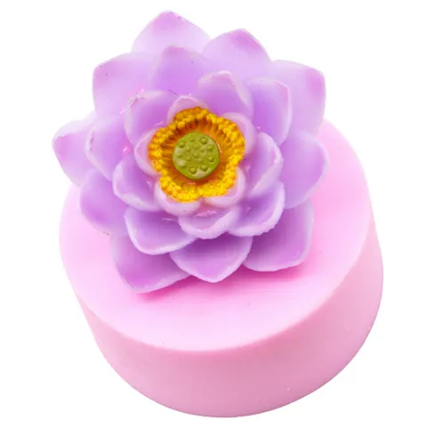 Khuôn silicon làm rau câu hoa sen đại đóa loại 11 cm - Mã số 1725 776526