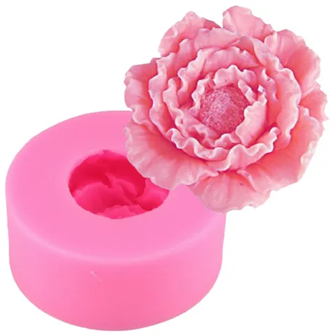 Bộ 4 khuôn silicon làm bánh, rau câu hoa hồng cánh tim, hoa mẫu đơn, các loại hoa và lá – Mã số 1149 776534