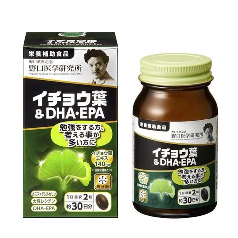 Viên uống bổ não DHA Ginkgo Noguchi 60v, giúp hỗ trợ tuần hoàn máu lên não, tăng khả năng tập trung và ghi nhớ.