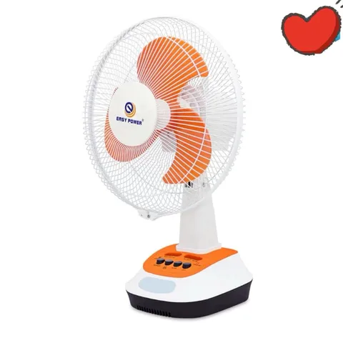 Quạt bàn tích điện, có sạc điện thoại, có đèn chạy điện 220v 12 inch hãng EASY POWER 776633