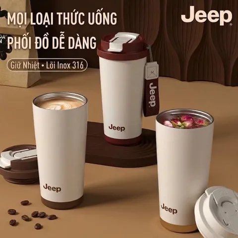 Bình / cốc giữ nhiệt 500ml JEEP, ruột inox 316 776630