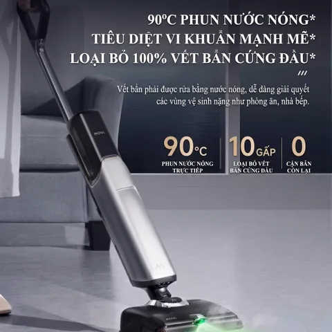 Máy hút bụi lau nhà XẺO MI Dreame Mova X40 Pro lau nước nóng 90°C, giặt & sấy khô giẻ 776641