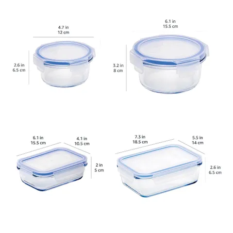 Bộ Hộp Thủy Tinh Amazon Basics 14 Món – Thủy Tinh Borosilicate 776646