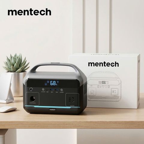 Trạm Sạc Di Động MENTECH MT300M1 300W 204.8Wh AC 220V, Pin Dự Phòng Camping, Sạc Laptop PD 60W 776648
