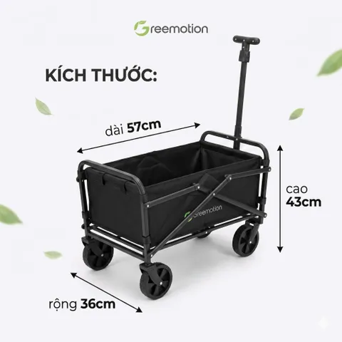 Xe kéo gấp gọn đa năng mini hãng Greemotion ( Đức ), để cốp xe hơi, đi dã ngoại, camping, du lịch 776660