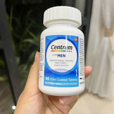 Viên uống Vitamin tổng hợp dành cho Nam giới dưới 50 tuổi Centrum for Men 90 viên - Bổ sung dinh dưỡng cần thiết cho sức khỏe Nam giới - S/P Chuẩn Úc