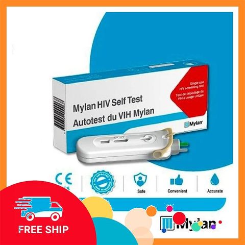 (Che Tên Khi Giao) Que Tự Xét Nghiệm HIV Tại Nhà Mylan - Bộ Dụng Cụ Kiểm Tra HIV Nhanh Chóng và Chính Xác Trong 15 Phút Chuẩn Auth
