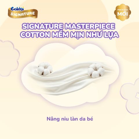 Bỉm quần Goldgi Signature cao cấp hỗ trợ ngừa hăm, dịu nhẹ với da bé hàng chính hãng