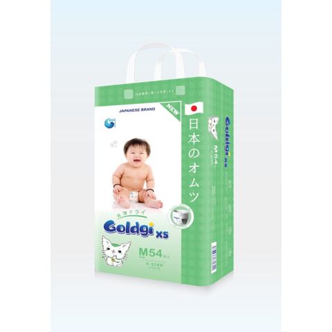 Bỉm quần Goldgi X5 cải tiến mới siêu mỏng nhẹ nhàng, lưng thun co giãn tốt đủ size