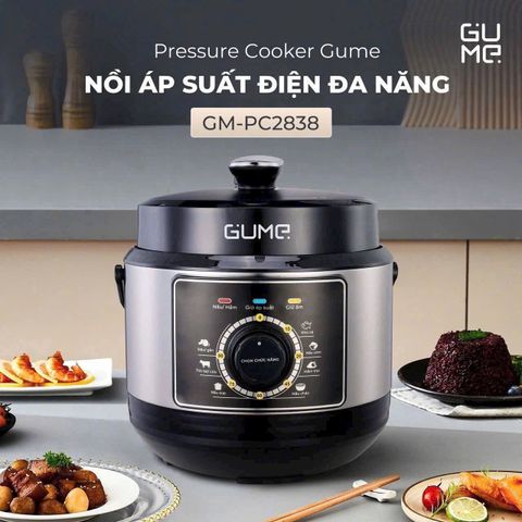 NỒI ÁP SUẤT ĐIỆN ĐA NĂNG GUME GM-PC2838 6L Bảo hành 12 tháng 