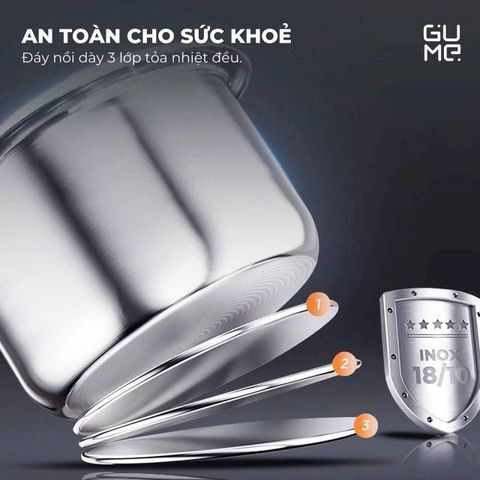 NỒI ÁP SUẤT ĐIỆN ĐA NĂNG GUME GM-PC2838 6L Bảo hành 12 tháng 