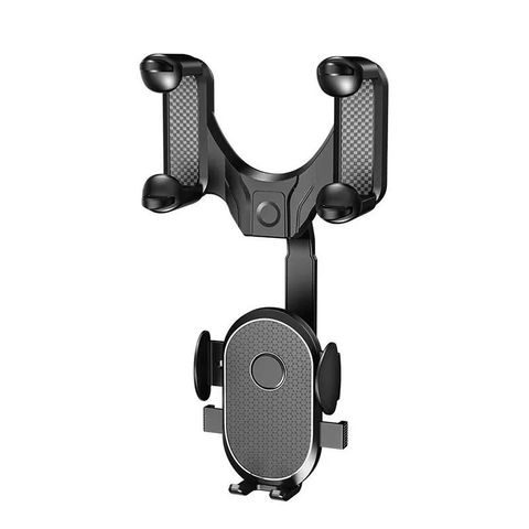 Giá Đỡ Điện Thoại Di Động Ô Tô Xoay 360 độ, Gắn Gương Chiếu Hậu Xe Hơi 12,3cm x 23,5cm x 9,5cm 