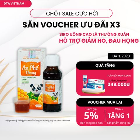 Siro ho An Phế Thang giúp bổ phế hạn chế ho nhiều giảm đau rát họng Chai 100ml 776748