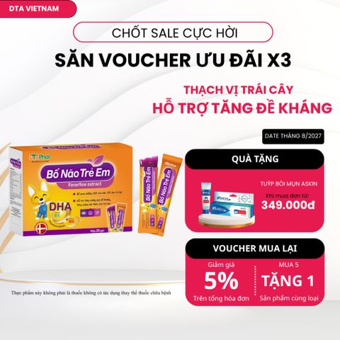 Thạch ăn DHA bổ sung dưỡng chất cho não, tốt cho thị lực tăng đề kháng cho bé Hộp 20G 776754