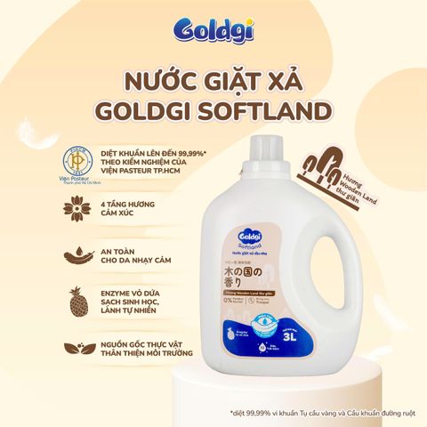 Nước giặt Goldgi cao cấp chuyên biệt cho làn da nhạy cảm