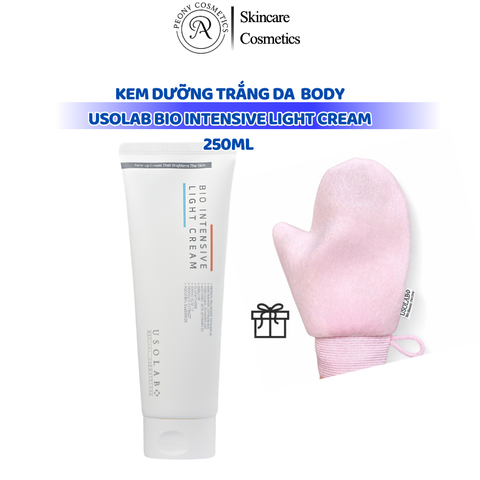  Kem Dưỡng trắng da bật tone body  Usolab Bio Intensive Light Cream 250ml