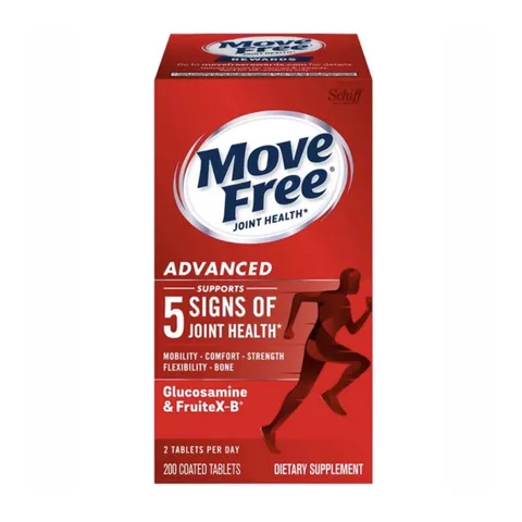 Move Free Advanced Triple Strength - Hỗ trợ khớp, cải thiện độ linh hoạt, tái tạo sụn khớp, 200 viên sản xuất tại Mỹ