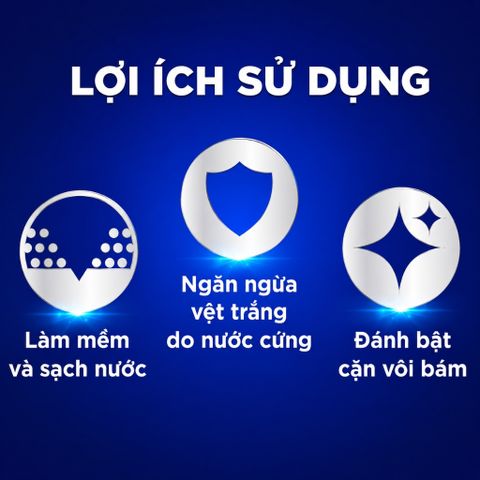 Muối làm mềm nước Finish Salt 1kg cho máy rửa bát giảm cặn vôi