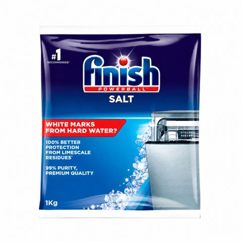 Muối làm mềm nước Finish Salt 1kg cho máy rửa bát giảm cặn vôi