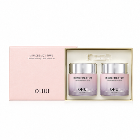 Bộ Kem Dưỡng Ẩm Ohui Miracle Moisture Cream 60ml x 2 - Dưỡng ẩm, Làm Mịn Da, Phù Hợp Cho Mọi Loại Da