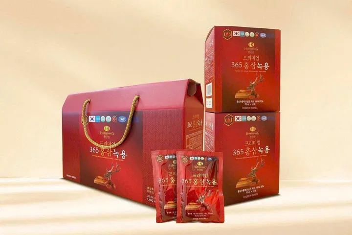 NƯỚC HỒNG SÂM NHUNG HƯƠU LINH CHI 365 HANKWANJANG HÀN QUỐC