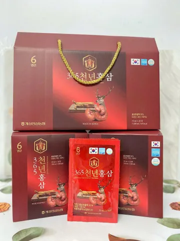 NƯỚC HỒNG SÂM NHUNG HƯƠU LINH CHI 365 HANKWANJANG HÀN QUỐC