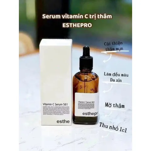 Tinh chất Vitamin C Serum 561 Esthemax Hàn Quốc 100ml. Chống lão hóa, dưỡng trắng da, giảm thâm mụn